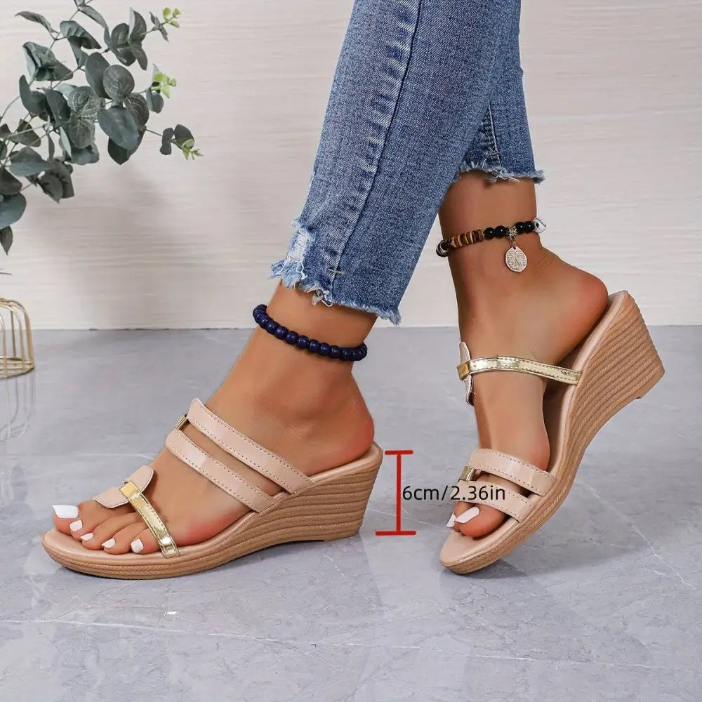 Bartolio bej strappy rampa topuk kadın sandalet, elitwalk faux kadın şıklığı