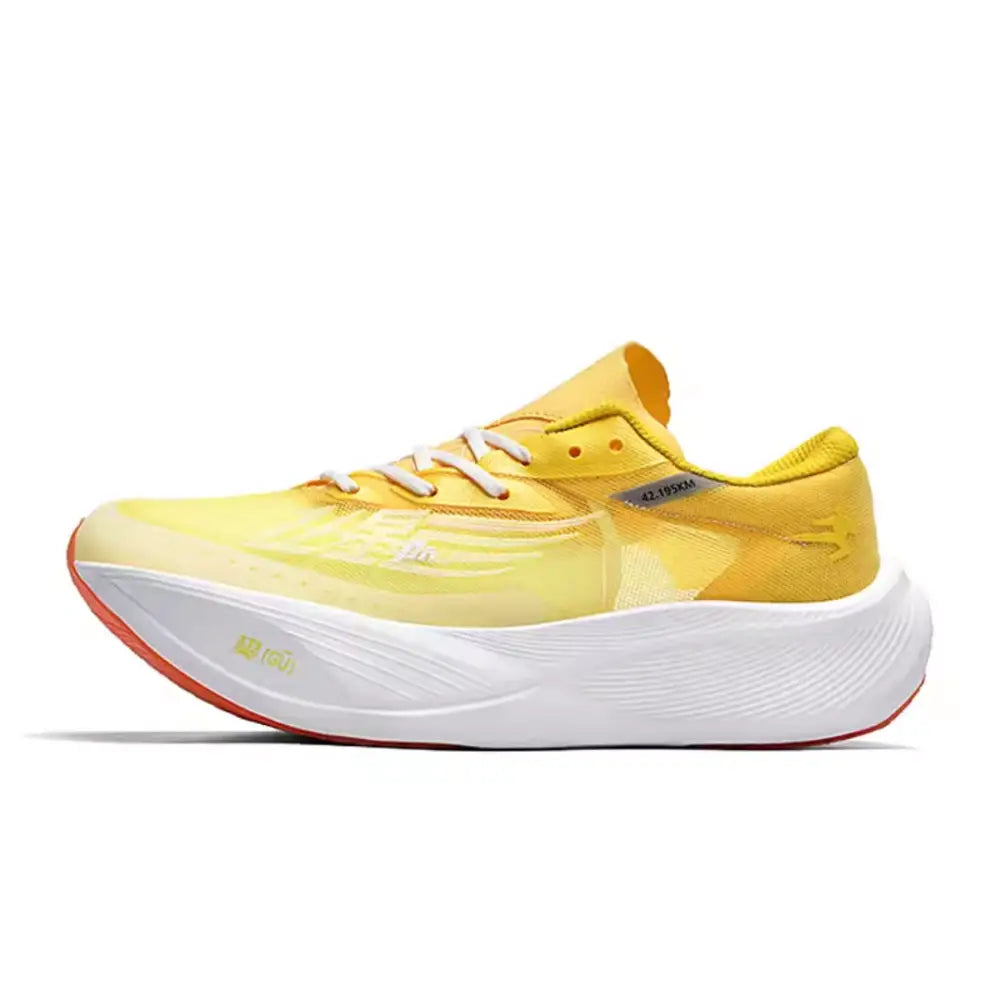 Bianezzi Melone unisex sneakers in yellow with white midsole and orange accents